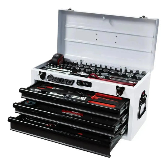 BoxoUSA 3-Drawer MotoBox – 103-Piece Motorcycle Tool Set