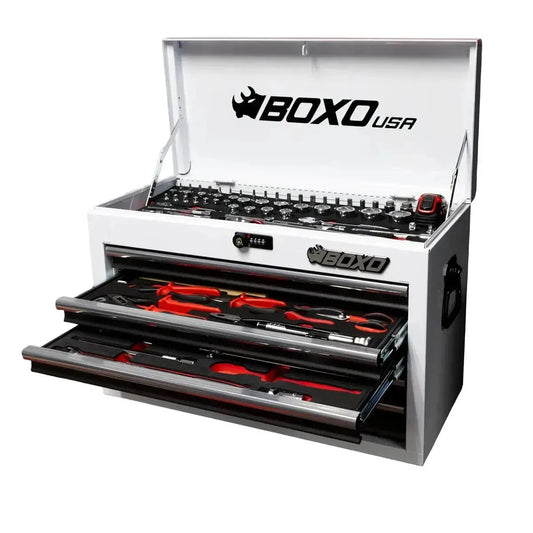 BoxoUSA 26” 5-Drawer MotoBox – 103-Piece Metric Motorcycle Tool Set