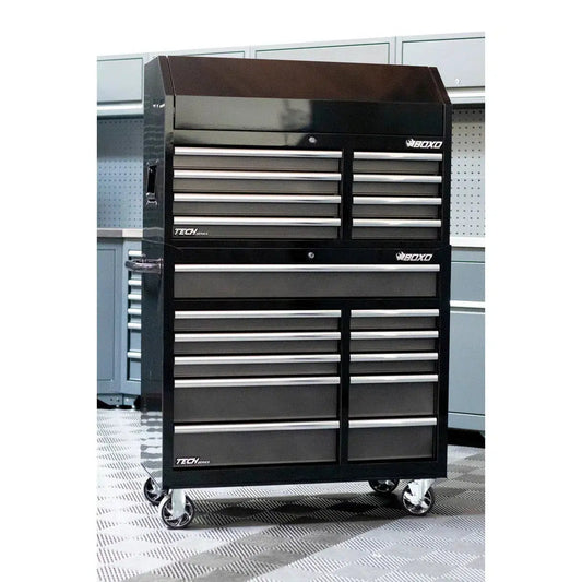 BoxoUSA Tech Series 41" 19-Drawer Rolling Tool Box