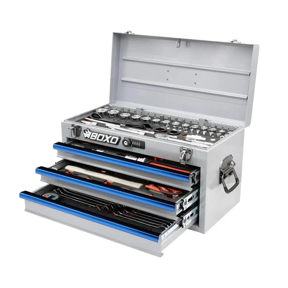 BoxoUSA 3-Drawer MotoBox β 103-Piece Motorcycle Tool Set