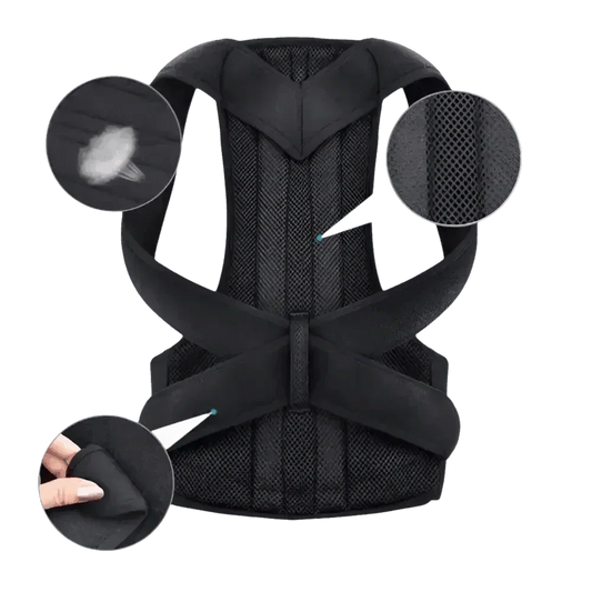 Black Posture Corrector Belt