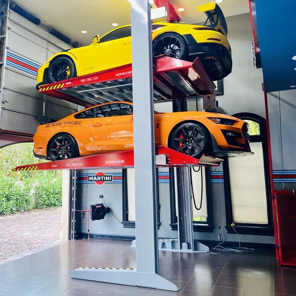 Omer Tripark Triple Car Stacker – Space-Saving Parking Lift