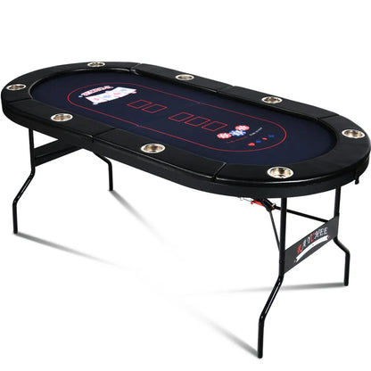 71'' 8 - Player Foldable Poker Table