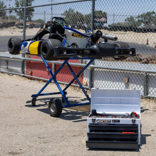 BoxoUSA KartBox 69-Piece Karting Tool Set – 3-Drawer Hand Carry Tool Box