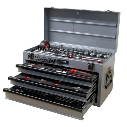 BoxoUSA 3-Drawer MotoBox – 103-Piece Motorcycle Tool Set