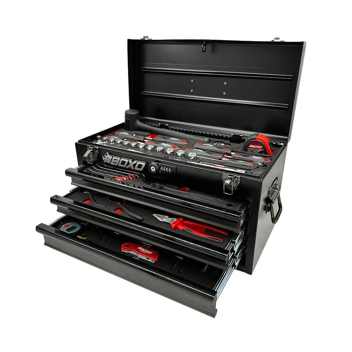 BoxoUSA KartBox 69-Piece Karting Tool Set – 3-Drawer Hand Carry Tool Box