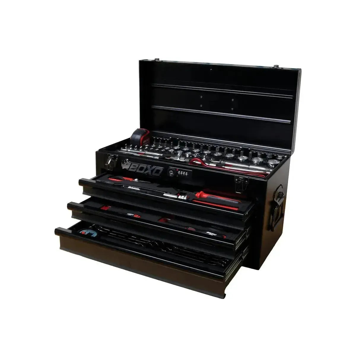 BoxoUSA 3-Drawer MotoBox – 103-Piece Motorcycle Tool Set