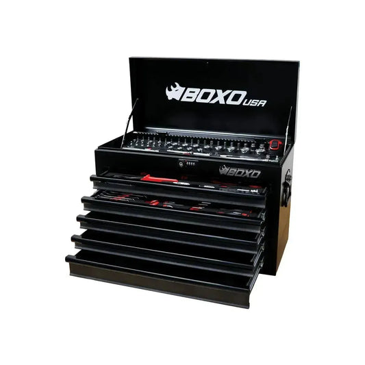 BoxoUSA 26” 5-Drawer MotoBox – 103-Piece Metric Motorcycle Tool Set