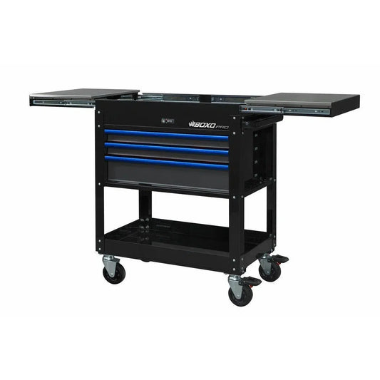 BoxoUSA Pro Series 35" 3-Drawer Slide Top Service Cart Tool Box