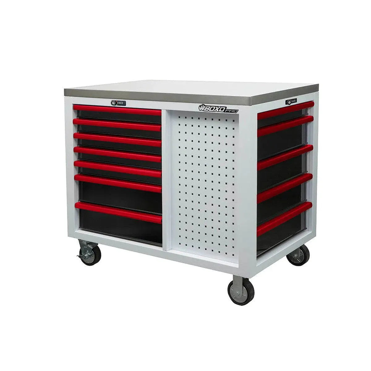 BoxoUSA Pro Series 45" 12-Drawer Workstation Tool Box – Customizable