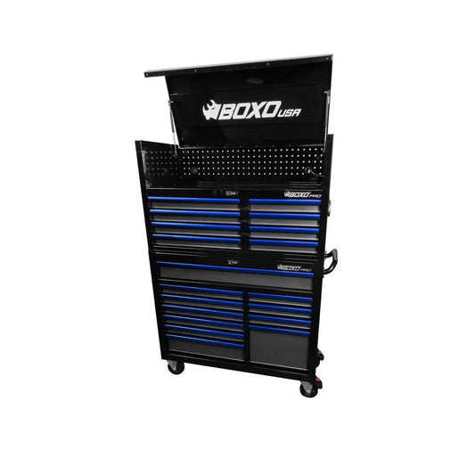 BoxoUSA Pro Series 45" 19-Drawer Rolling Tool Box