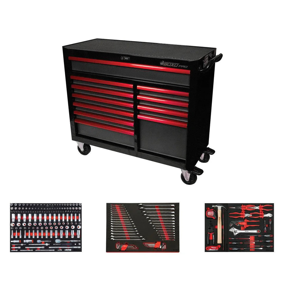 BoxoUSA Pro Series Loaded 45" 11-Drawer Rolling Tool Box