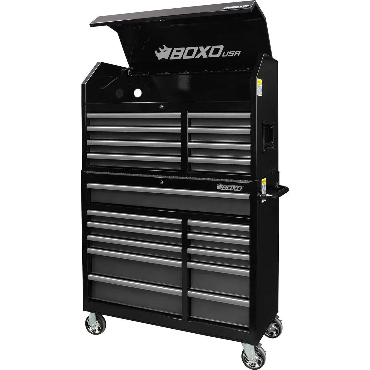 BoxoUSA Tech Series Loaded 41" 19-Drawer Rolling Tool Box
