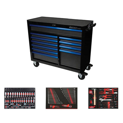 BoxoUSA Pro Series Loaded 45" 11-Drawer Rolling Tool Box