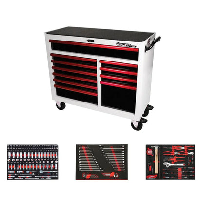 BoxoUSA Pro Series Loaded 45" 11-Drawer Rolling Tool Box