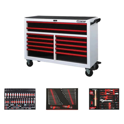 BoxoUSA Pro Series Loaded 53" 12-Drawer Rolling Tool Box