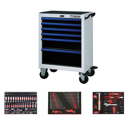BoxoUSA Pro Series Loaded 26" 6-Drawer Rolling Tool Box