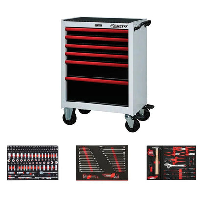 BoxoUSA Pro Series Loaded 26" 6-Drawer Rolling Tool Box