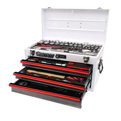BoxoUSA 3-Drawer MotoBox – 103-Piece Motorcycle Tool Set