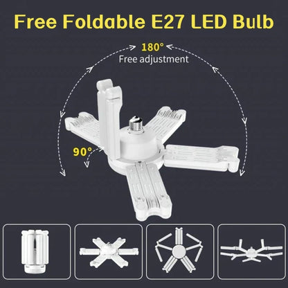 DecorBites™ Deformable LED Garage Lights 80W/100W/120W Ceiling Industrial E27 Bulb