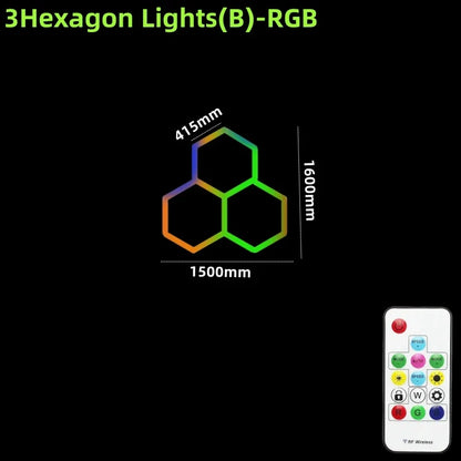 DecorBites™ LED Hex Garage Light with Remote Control
