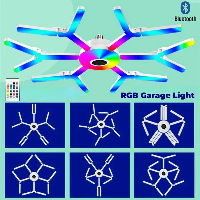 DecorBites™ Deformable LED Garage Lights 80W/100W/120W Ceiling Industrial E27 Bulb