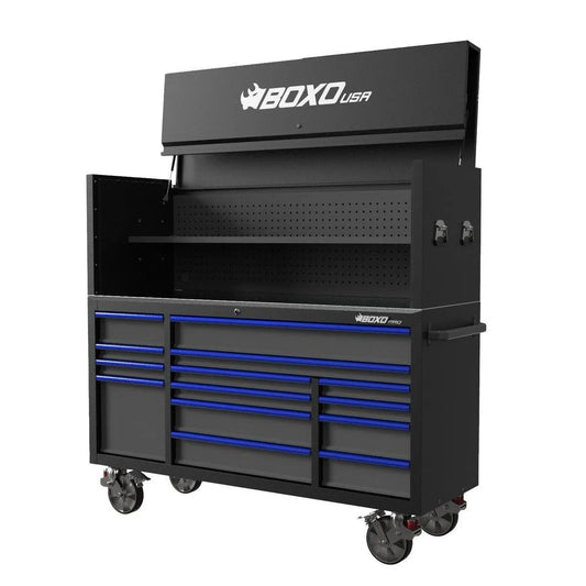 BoxoUSA Pro Series 72" 14-Drawer Garage Top Rolling Tool Box
