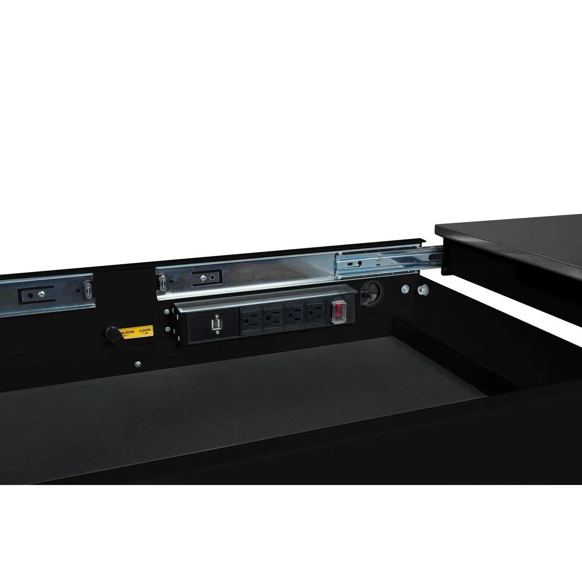 BoxoUSA Pro Series Loaded 35" 3-Drawer Slide-Top Service Cart Tool Box