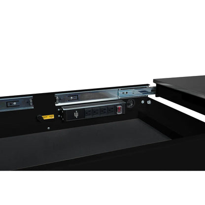 BoxoUSA Pro Series Loaded 35" 3-Drawer Slide-Top Service Cart Tool Box