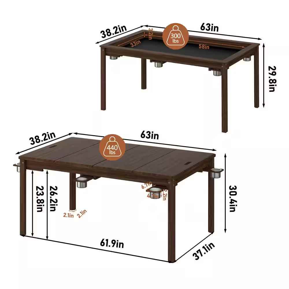 Wood Poker Table