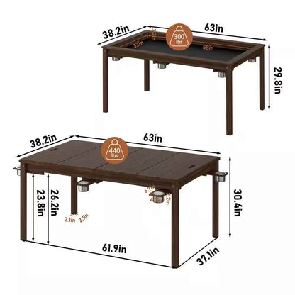 Wood Poker Table