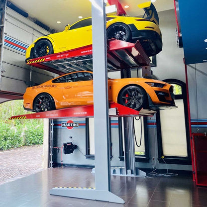 Omer Tripark Triple Car Stacker – Space-Saving Parking Lift